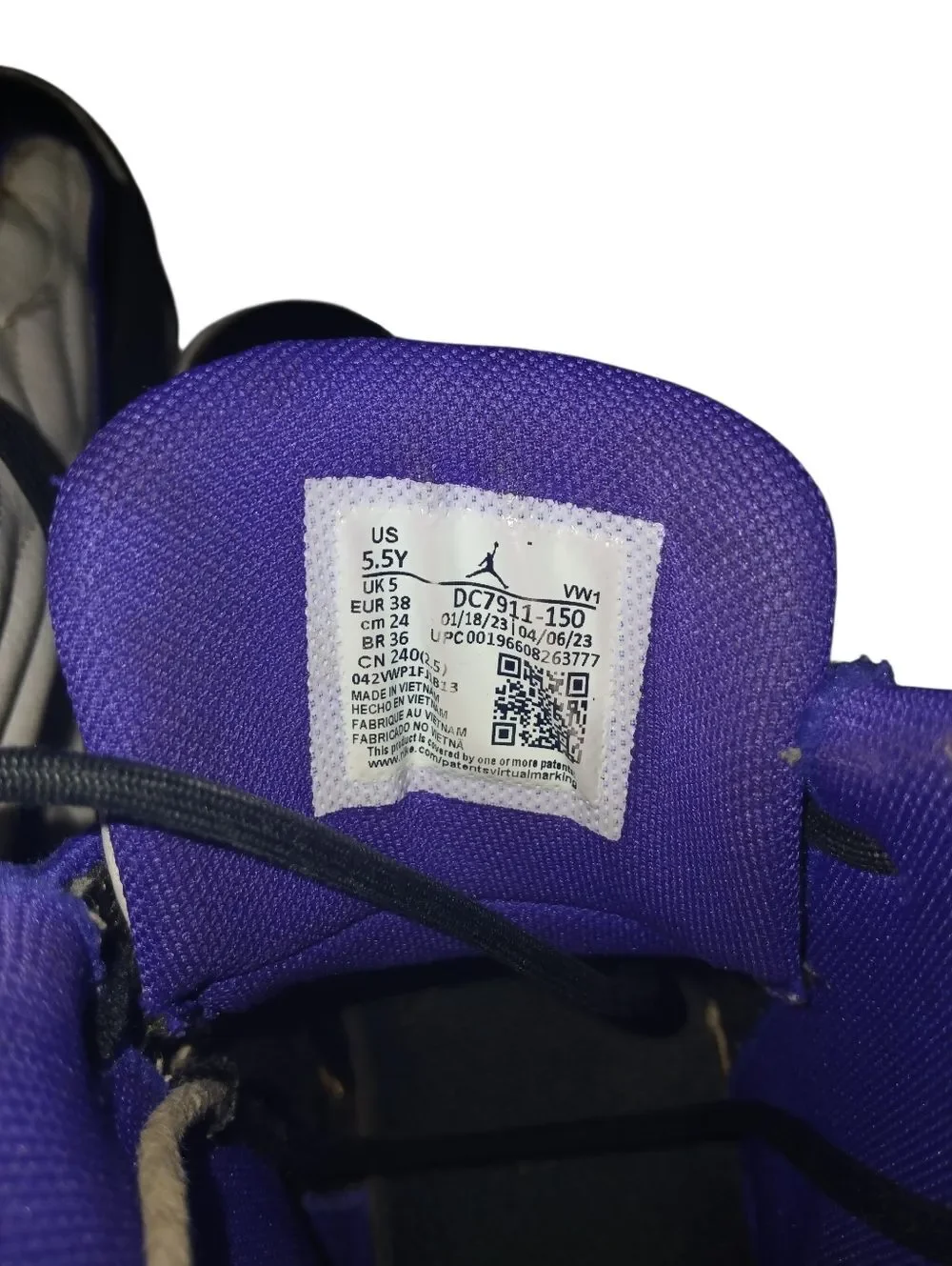 Jordan Pro Strong - White, Black, Electro Purple (GS) - DC7911-150
